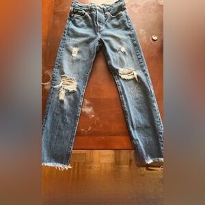 Levi wedgie straight jeans